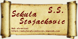 Sekula Stojačković vizit kartica